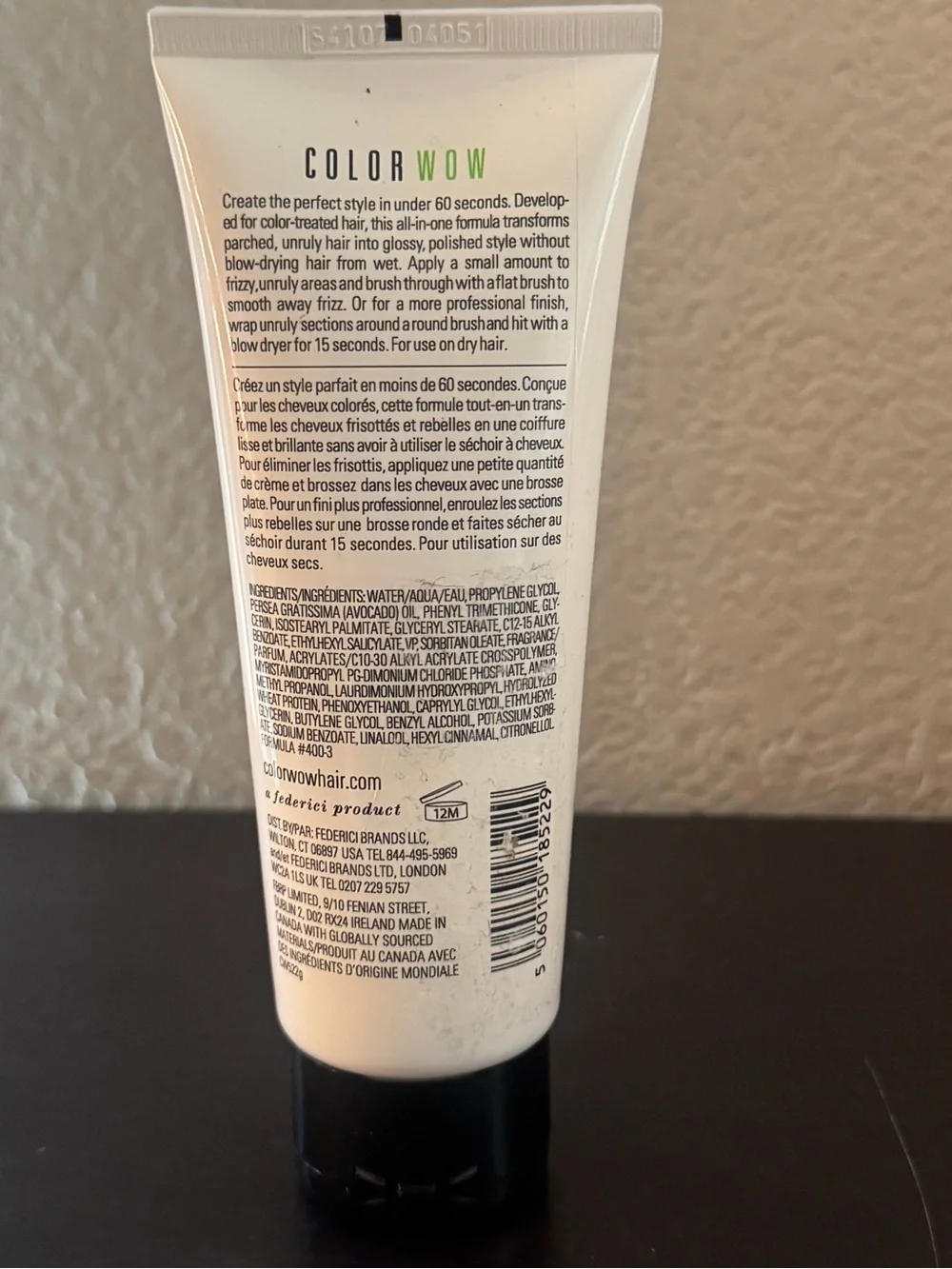 Color Wow One Minute Transformation Anti Frizz Styling Cream 4fl.oz